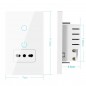 Tuya Interruttore Touch Smart WiFi con Presa Italiana Tuya Interruttore Touch Smart WiFi con Presa Italiana