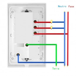 Tuya Smart WiFi Wandlichtschakelaar met Italiaans stopcontact