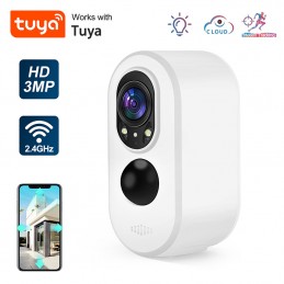 Cámara de seguridad inteligente con batería Tuya 2.0MP