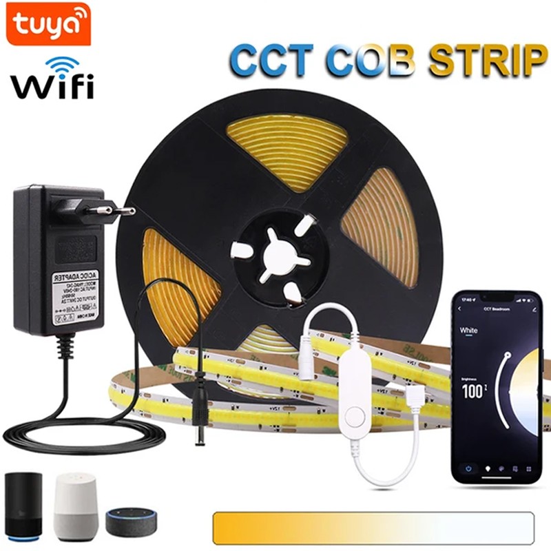 Tuya Kit Strip LED COB ad Alta Densità Smart WiFi