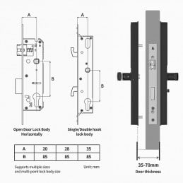 Tuya Professional Lock mit Fingerabdruck und IP66-Kamera