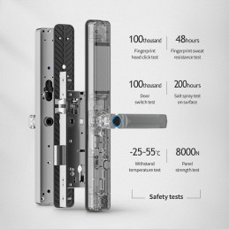 Tuya Professional Lock mit Fingerabdruck und IP66-Kamera