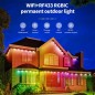 Tuya Permanente Außenleuchten RGBIC Smart WiFi 15 Meter mit Fernbedienung Tuya Permanente Außenleuchten RGBIC Smart WiFi 15 Meter mit Fernbedienung