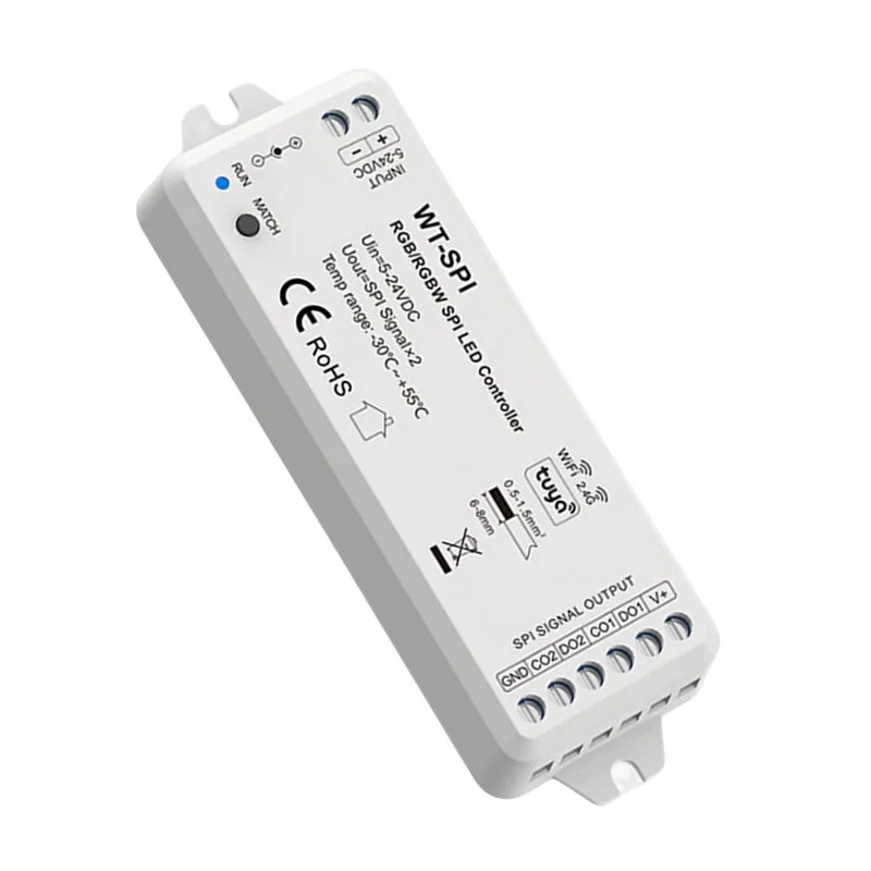 Tuya-controller voor adresseerbare RGB- en RGBW-ledstrips met IC-chip