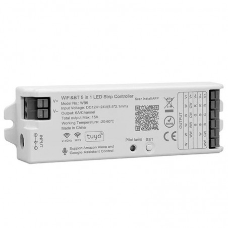 Tuya Universele LED-controller 5in1 Smart WiFi en Bluetooth