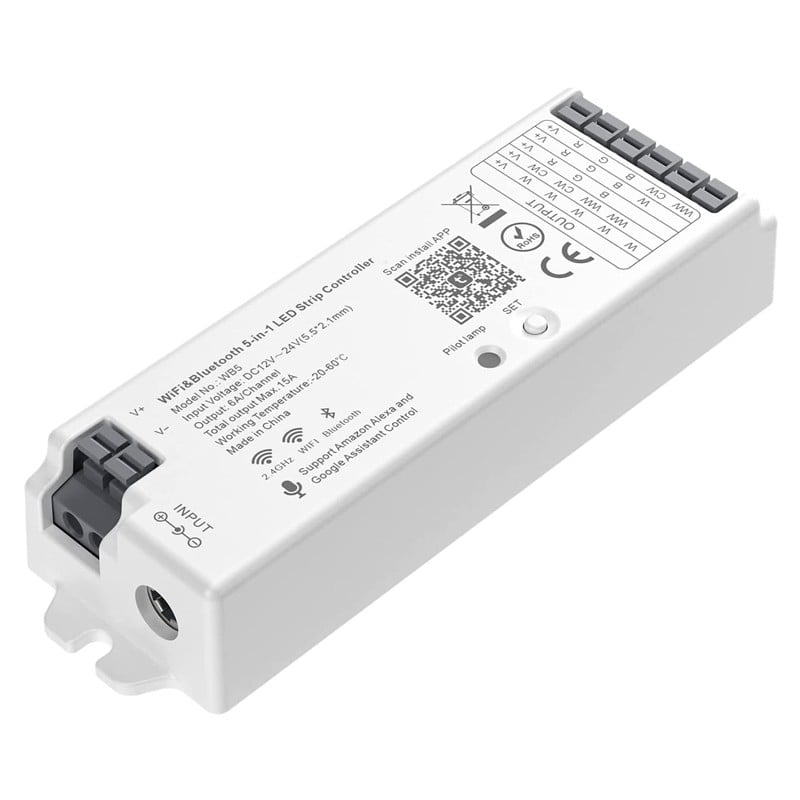 Tuja Led Controller Tuya Universele LED-controller 5in1 Smart WiFi en Bluetooth