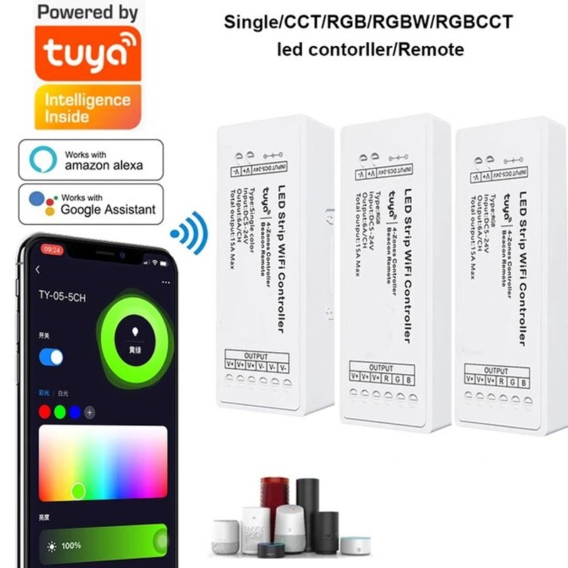 Tuya 4-Zone Smart WiFi Controller: Verlichting voor elke omgeving
