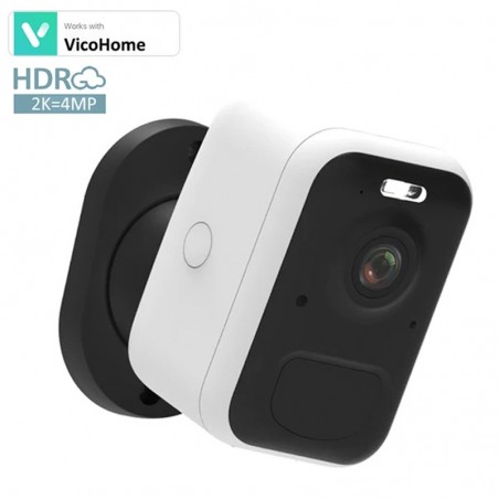 VicoHome Smart WiFi Caméra alimentée par batterie 4MP 2K Plug and Play