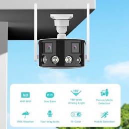 Cámara de Vigilancia Panorámica Inteligente: Seguridad Completa