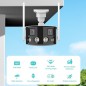 Cámara panorámica binocular iCSee 4 MP Smart WiFi 2K