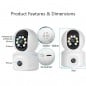 iCSee 4MP PTZ Dual Lens WiFi Smart Kamera iCSee 4MP PTZ Dual Lens WiFi Smart Kamera