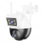 iCSee 6MP waterdichte slimme WiFi-beveiligingscamera met dubbele lens iCSee 6MP waterdichte slimme WiFi-beveiligingscamera met dubbele lens