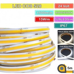 Striscia LED COB 528 DC24V...