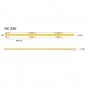 Tira LED COB 528 DC24V Impermeable 5 Metros Tira LED COB 528 DC24V Impermeable 5 Metros
