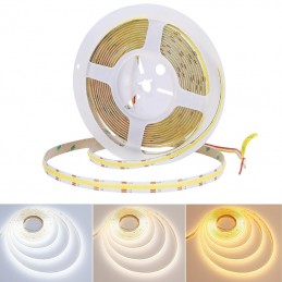 Tira LED Profesional COB CCT Regulable de Alta Luminosidad