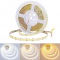 COB CCT LED Strip DC24V with 640 LEDs per Meter, 5 Meters