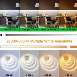 Professional High-Brightness Dimmable COB CCT LED Strip