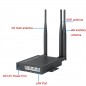 Professional router with 4G LTE SIM and 4 IP66 LAN ports for external use