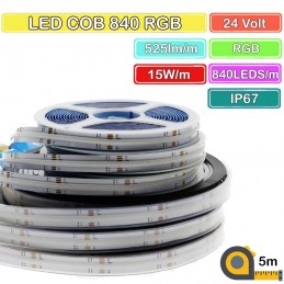 COB RGB LED Strip with 840...