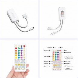 Tuya Smart WiFi RGBCW LED-controller DC5-24V met afstandsbediening