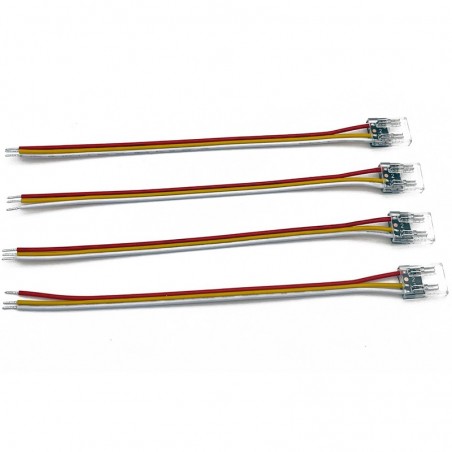 3 Pin COB CCT LED Strip to Power Connector 10mm