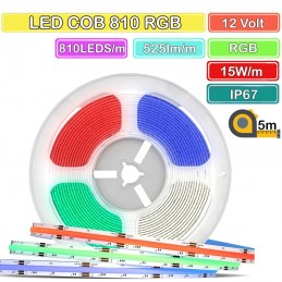 COB RGB LED Strip med 810...