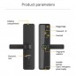 Cerradura WiFi inteligente Tuya B2 PRO con huella digital y cámara ojo de gato Cerradura WiFi inteligente Tuya B2 PRO con huella digital y cámara ojo de gato