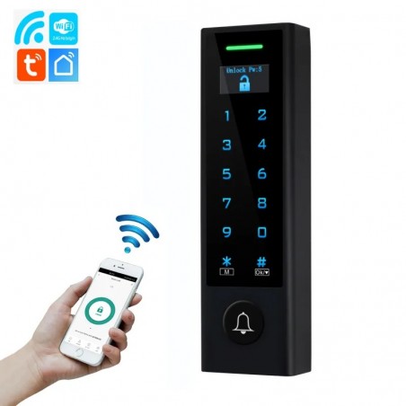 Tuya Smart WiFi-Zugangskontrolle mit wasserdichtem OLED-Display