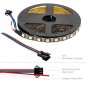 Bande LED numérique WS2815 RGBIC 60 LED par mètre DC12V 5 mètres Bande LED numérique WS2815 RGBIC 60 LED par mètre DC12V 5 mètres