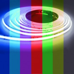 Cob RGB+CCT LED-strip: gekleurd en wit licht voor elke omgeving