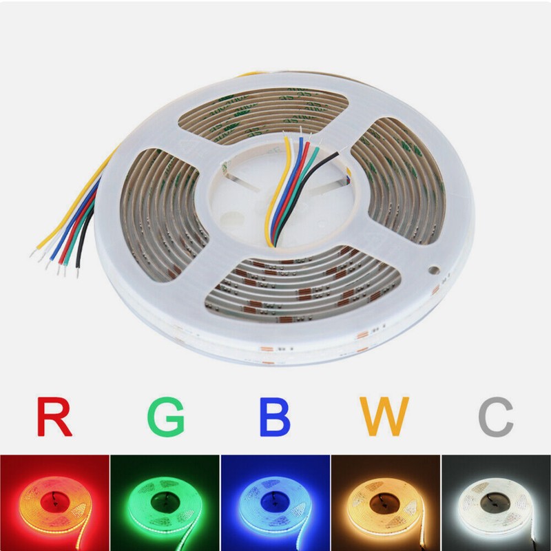 Cob RGB+CCT LED-strip: gekleurd en wit licht voor elke omgeving