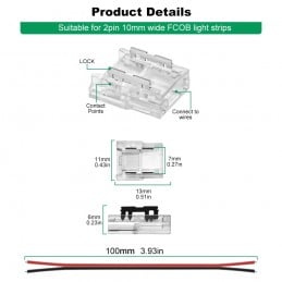 Conector 4 en 1 para Tiras LED COB y SMD: Facilidad de Uso Garantizada