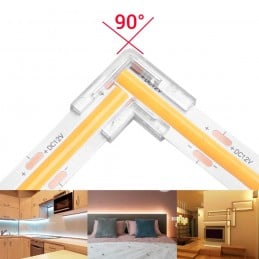 Conector en L para Tiras LED COB: Instalación Fácil y Segura