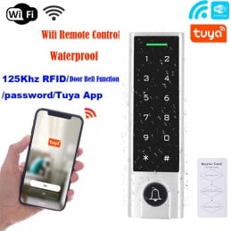 Tuya Controllo Accessi Smart WiFi con Tastiera Touch e Lettore Carte per Esterni