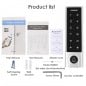 Control de acceso WiFi inteligente Tuya con teclado táctil y lector de tarjetas para exteriores Control de acceso WiFi inteligente Tuya con teclado táctil y lector de tarjetas para exteriores