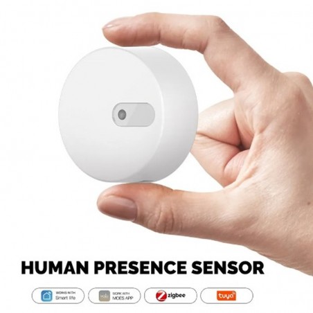 Capteur de présence humaine Tuya avec luminosité 2 en 1 Smart ZigBee
