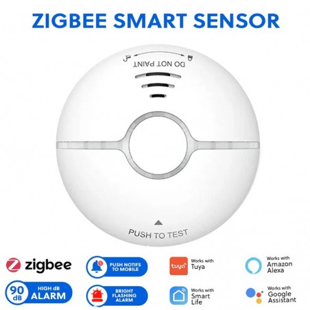 Proteja su hogar: detector de humo inteligente Tuya ZigBee