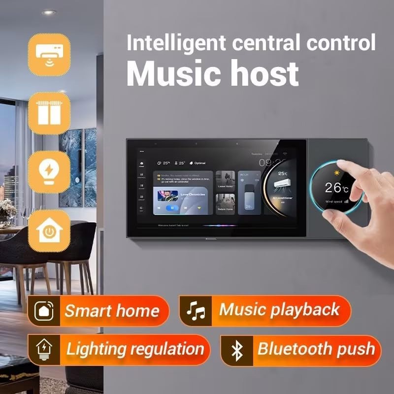 Tuya Smart Home Muziekbedieningspaneel met volledig touchscreen Tuya Smart Home Muziekbedieningspaneel met volledig touchscreen