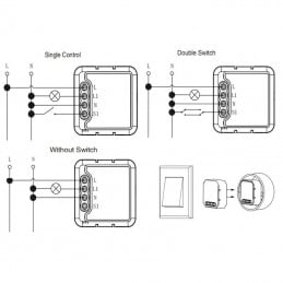 Tuya Modulo Switch con Misurazione dell'Energia 16A