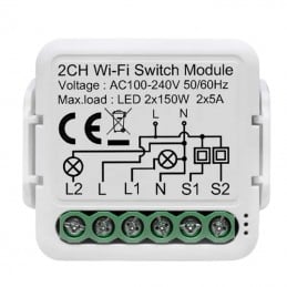 Commutateur Wi-Fi intelligent universel Tuya pour lumières