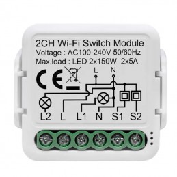 Interruptor Wi-Fi inteligente universal Tuya para luces