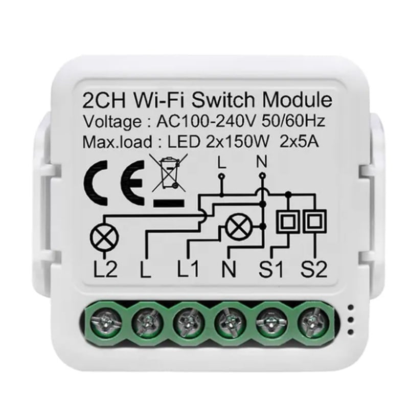 Commutateur Wi-Fi intelligent universel Tuya pour lumières