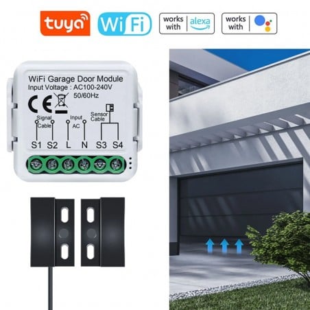 Modulo WiFi Tuya per Controllo Smart della Porta del Garage