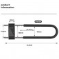 Tuya Smart Bluetooth beugelslot met vingerafdruk en toetsenbord Tuya Smart Bluetooth beugelslot met vingerafdruk en toetsenbord