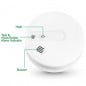 Tuya Rivelatore Wireless di Calore e Fumo con Sirena per Sistemi di Allarme Tuya Rivelatore Wireless di Calore e Fumo con Sirena per Sistemi di Allarme