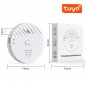 Tuya Sensore di Vibrazione Smart WiFi con Sirena da 120 dB Tuya Sensore di Vibrazione Smart WiFi con Sirena da 120 dB