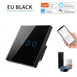 Commutateur de rideau WiFi intelligent Tuya : contrôle vocal et par application