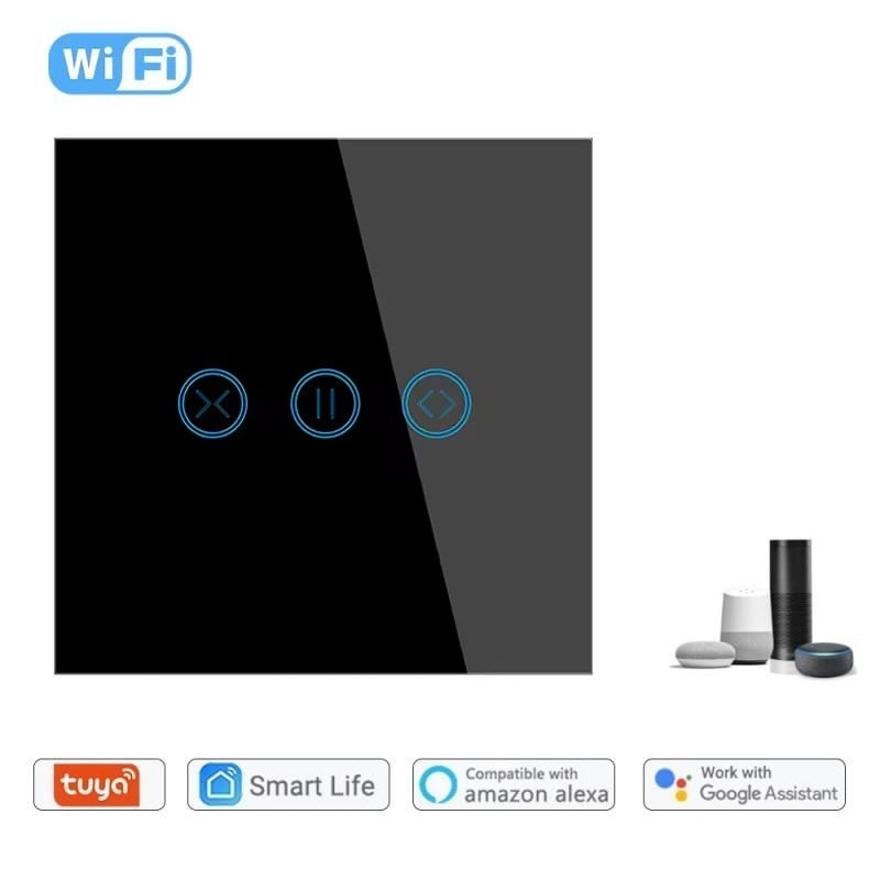 Commutateur de rideau WiFi intelligent Tuya, version européenne