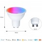 Tuya GU10 Matter Smart WiFi LED-Glühbirne RGB+WW+CW