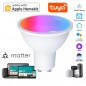 Tuya GU10 Matter Smart WiFi LED-Glühbirne RGB+WW+CW